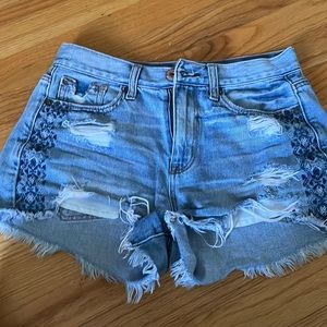Barely Worn Hi-Rise Festival Midi Jean short